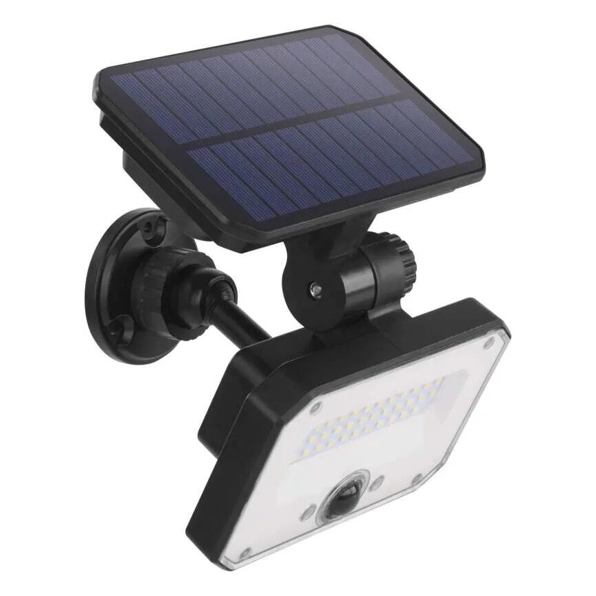 LED Прожектор на сонячній батареї з датчиком руху SPILO LED/3,7V 3600mAh 3000K IP54 + пульт дистанційного керування
