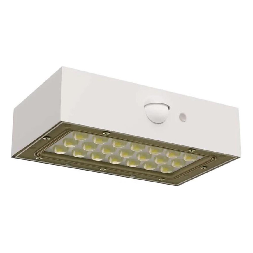 LED Прожектор на сонячній батареї з датчиком руху LED/3,7V 1200mAh 4000K IP65 білий