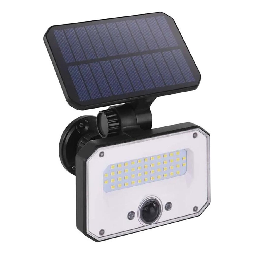 LED Прожектор на сонячній батареї з датчиком руху SPILO LED/3,7V 3600mAh 3000K IP54 + пульт дистанційного керування