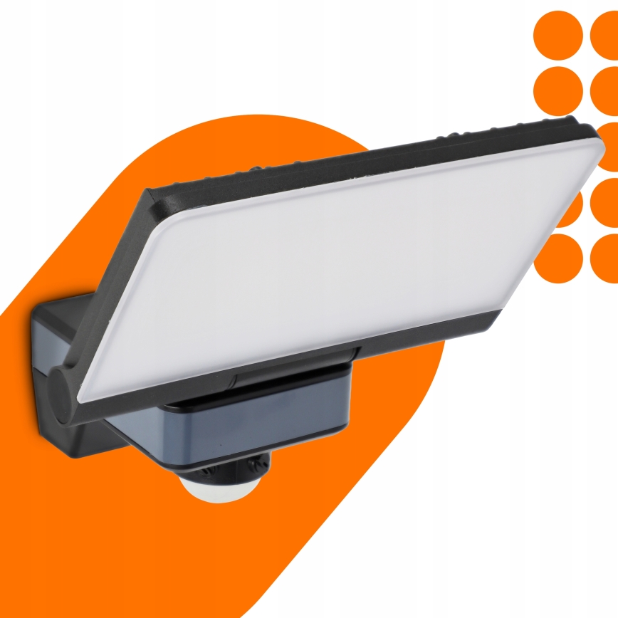 LED-прожектор с датчиком движения и сумерек LED/44W/230V 4200K IP54 черный