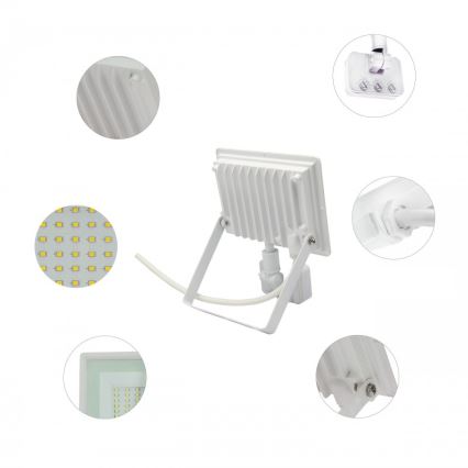 LED-прожектор с датчиком движения NOCTIS LUX 3 LED/50W/230V 4000K IP44 белый