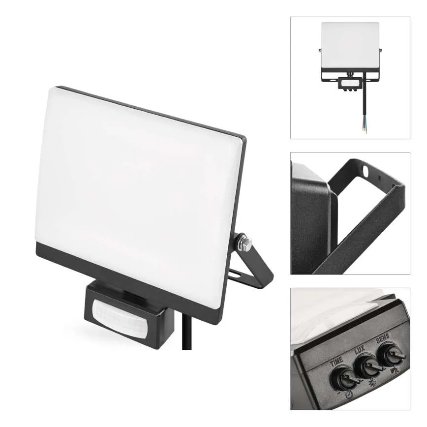 LED-прожектор с датчиками движения и сумерек TAMBO EVO LED/30W/230V 4000K IP44 черный