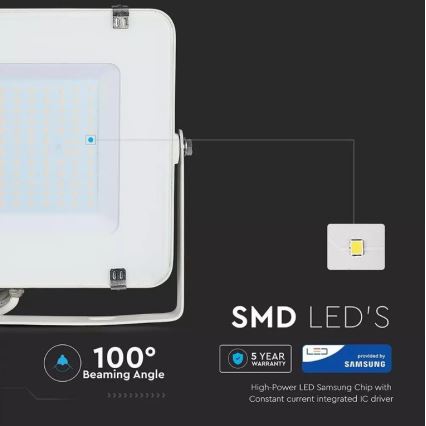 LED Прожектор SAMSUNG CHIP LED/150W/230V 3000K IP65 білий
