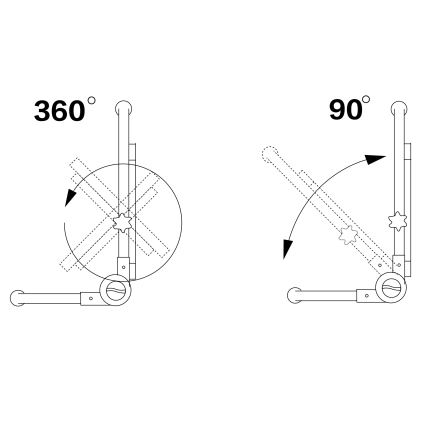LED-прожектор со штативом LED/50W/230V 5000K IP65 оранжевый