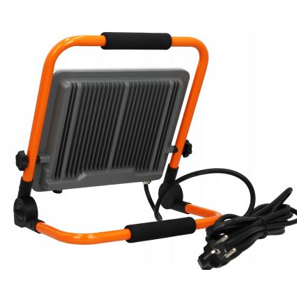 LED-прожектор со стойкой LED/100W/230V 4500K IP65 оранжевый