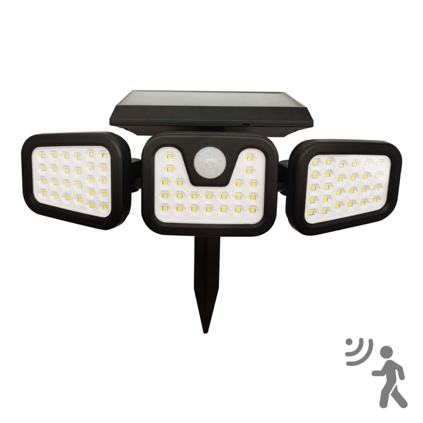 LED Прожектор з датчиком на сонячній батареї TRIO LED/0,6W/3,7V IP44