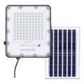 LED Прожектор з регулюванням яскравості на сонячній батареї LED/50W/3,2V 4500K IP65 чорний + пульт дистанційного керування