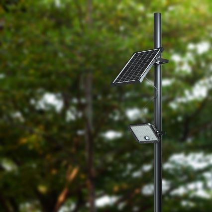 LED Прожектор з регулюванням яскравості на сонячній батареї з датчиком LED/10W/3,7V 4000/6000K IP65 + пульт дистанційного керування
