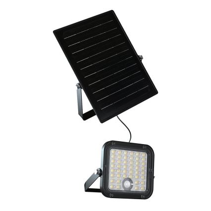 LED Прожектор з регулюванням яскравості на сонячній батареї з датчиком LED/10W/3,7V 4000/6000K IP65 + пульт дистанційного керування