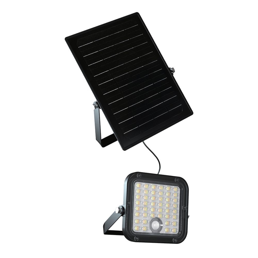 LED Прожектор з регулюванням яскравості на сонячній батареї з датчиком LED/10W/3,7V 4000/6000K IP65 + пульт дистанційного керування