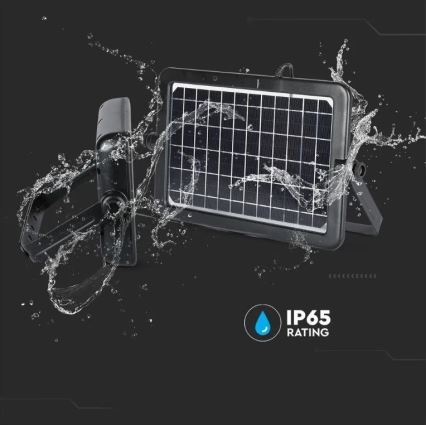 LED Прожектор з регулюванням яскравості на сонячній батареї з датчиком LED/10W/3,7V 4000K IP65 7200 mAh + USB порт