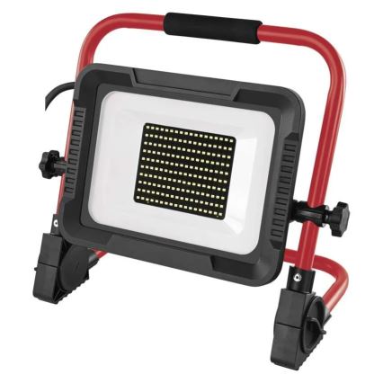 LED-прожектор зі штативом ELION LED/100W/230V 4000K IP65 червоний/чорний