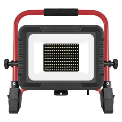 LED-прожектор зі штативом ELION LED/100W/230V 4000K IP65 червоний/чорний