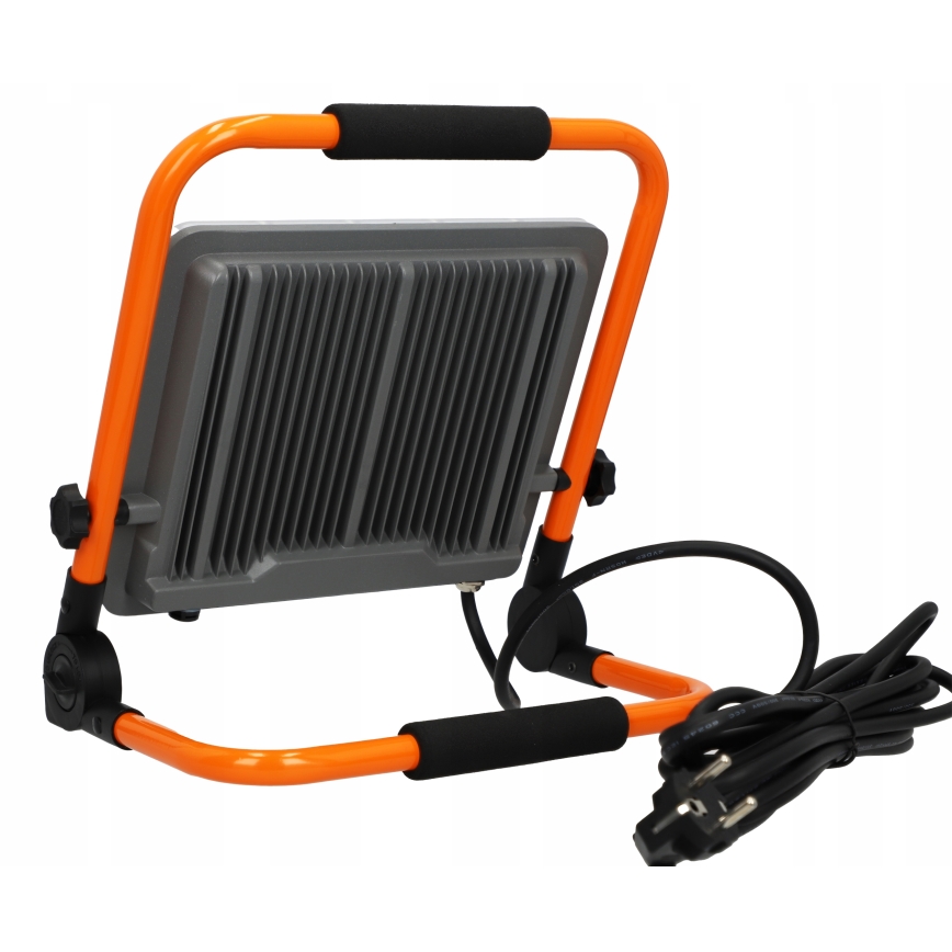 LED-прожектор зі штативом LED/100W/230V 4500K IP65 помаранчевий
