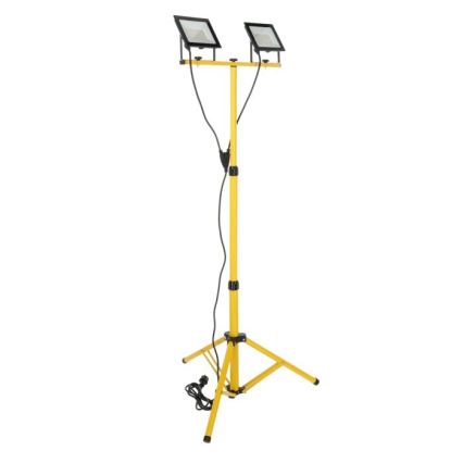 LED Прожектор зі стійкою TIGRA 2xLED/50W/230V 4000K IP54 чорний/жовтий