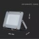 LED Прожектор SAMSUNG CHIP LED/150W/230V 4000K IP65 сірий