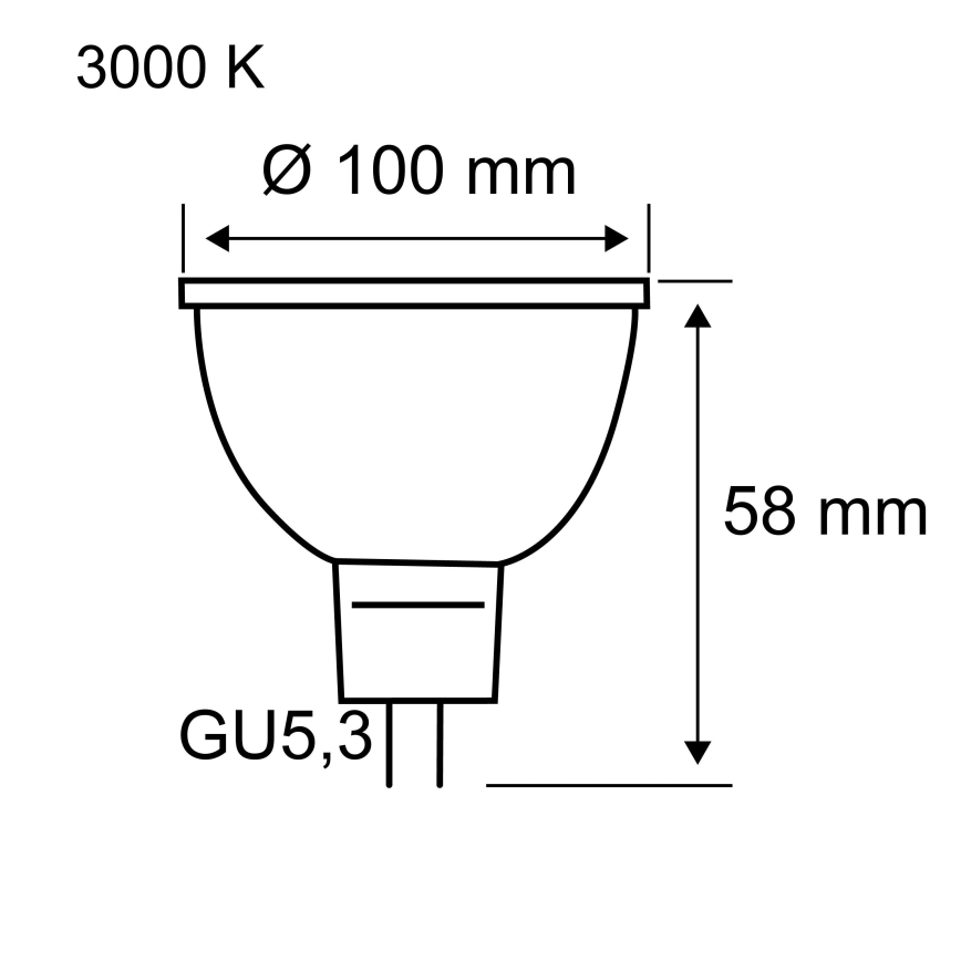 LED рефлекторна лампа GU5,3/4,9W/12V 3000K - Paulmann 28802
