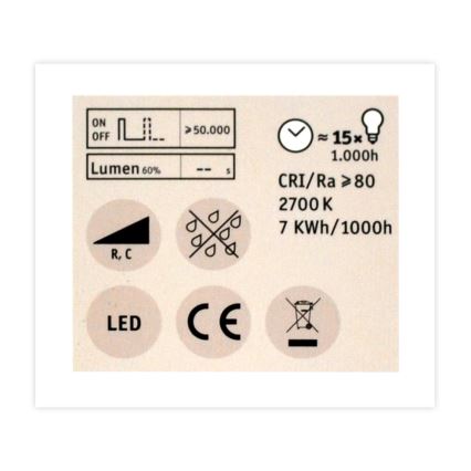 LED Рефлекторна лампочка з регулюванням яскравості GU5,3/6,5W/12V 2700K - Paulmann 28757