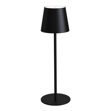 LED Регулируемая уличная зарядная настольная лампа LED/4W/4000 mAh 3000/4000/5500K IP44 черная