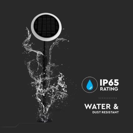 LED Регульована лампа на сонячній батареї GARDEN LED/8W/5V 60-129 см 4000K IP65 2000 mAh