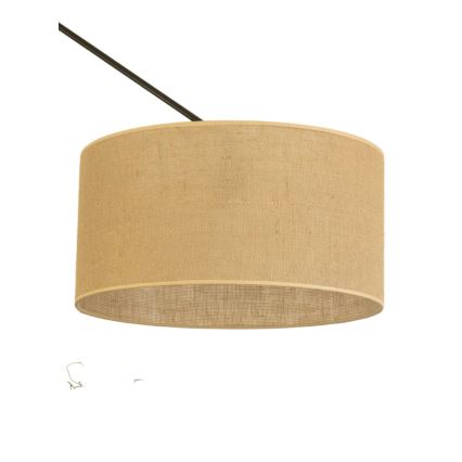 LED регульована люстра на штанзі GORTA 1xE27/60W/230V джут