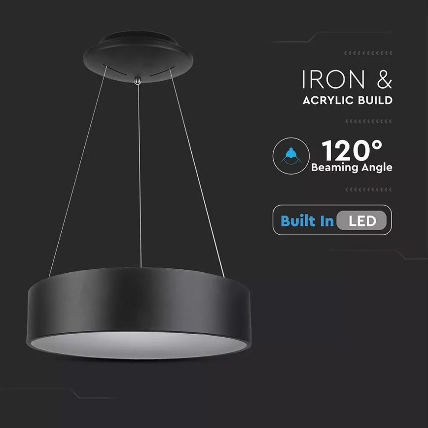 LED регульована люстра на тросі LED/20W/230V