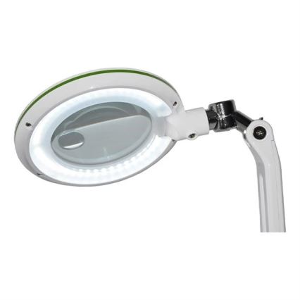LED регульована настільна лампа зі збільшувальним склом LED/7W/230V 6500K біла
