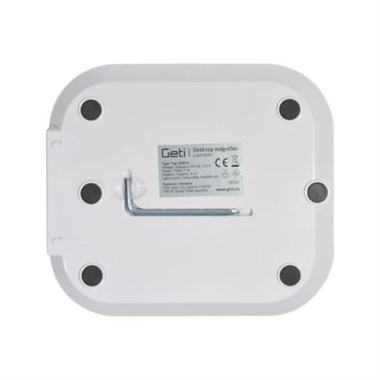 LED регульована настільна лампа зі збільшувальним склом LED/7W/230V 6500K біла
