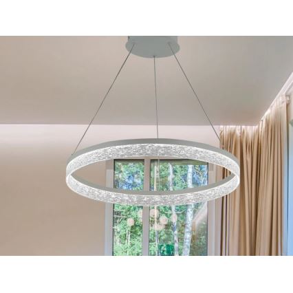 LED люстра з регулюванням яскравості на тросі ALIANZ LED/45W/230V 3000-6000K діам. 60 cm + дистанційне керування
