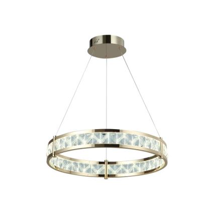 Світлодіодна регульована кришталева люстра на тросі ENRIQUE LED/40W//230V 3000-6000K діаметр 60 см + дистанційне керування