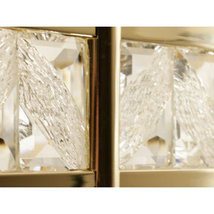 Світлодіодна регульована кришталева люстра на тросі ENRIQUE LED/40W//230V 3000-6000K діаметр 60 см + дистанційне керування