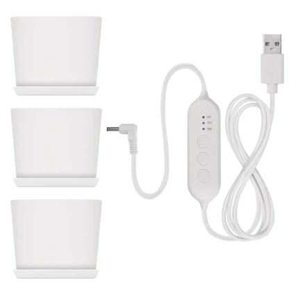 LED регульована внутрішня лампа для вирощування рослин GROW LED/7W/5V