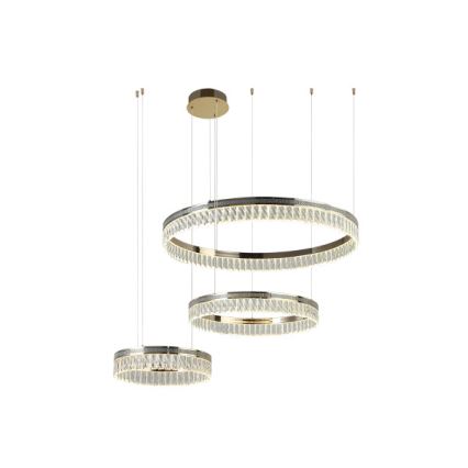 LED кришталева люстра на тросі THALIA з регулюванням яскравості LED/120W/230V 3000-6000K + пульт дистанційного керування