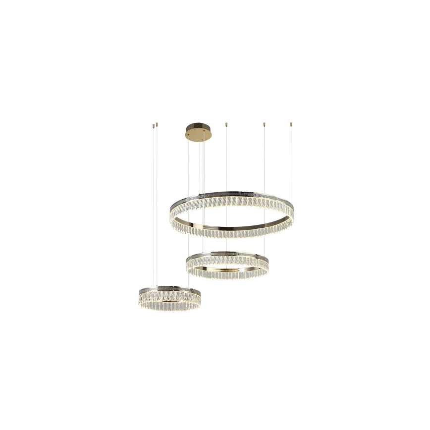 LED кришталева люстра на тросі THALIA з регулюванням яскравості LED/120W/230V 3000-6000K + пульт дистанційного керування