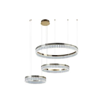 LED кришталева люстра на тросі THALIA з регулюванням яскравості LED/120W/230V 3000-6000K + пульт дистанційного керування