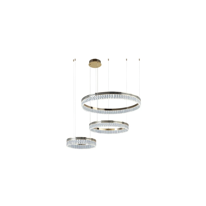 LED кришталева люстра на тросі THALIA з регулюванням яскравості LED/120W/230V 3000-6000K + пульт дистанційного керування