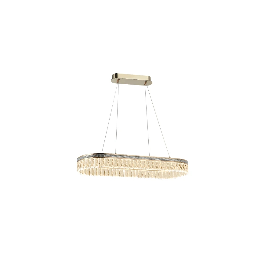 Кришталева LED-люстра THALIA на тросі, з регулюванням яскравості, LED/50W/230V 3000-6000K + пульт дистанційного керування