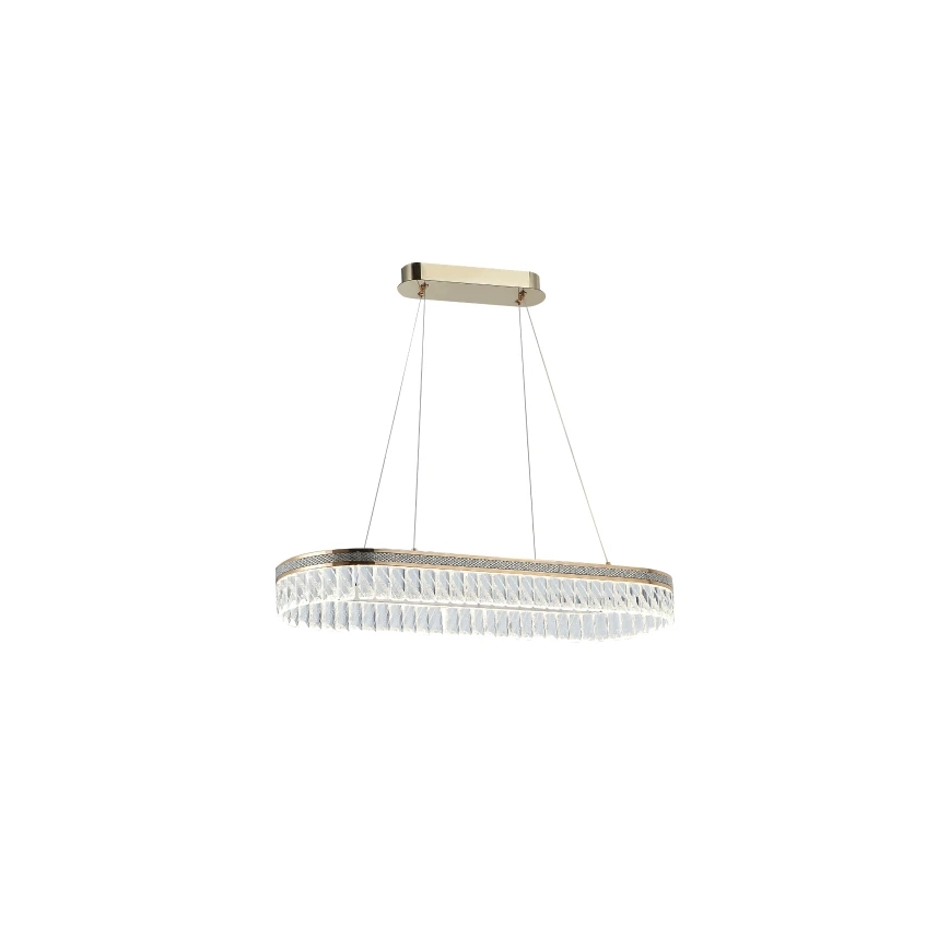 Кришталева LED-люстра THALIA на тросі, з регулюванням яскравості, LED/50W/230V 3000-6000K + пульт дистанційного керування