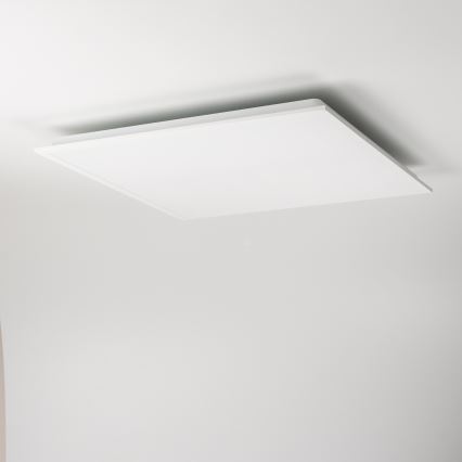 LED стельовий світильник з регулюванням яскравості LED/35W/230V 2700-6500K 62x62 cm білий + пульт дистанційного керування
