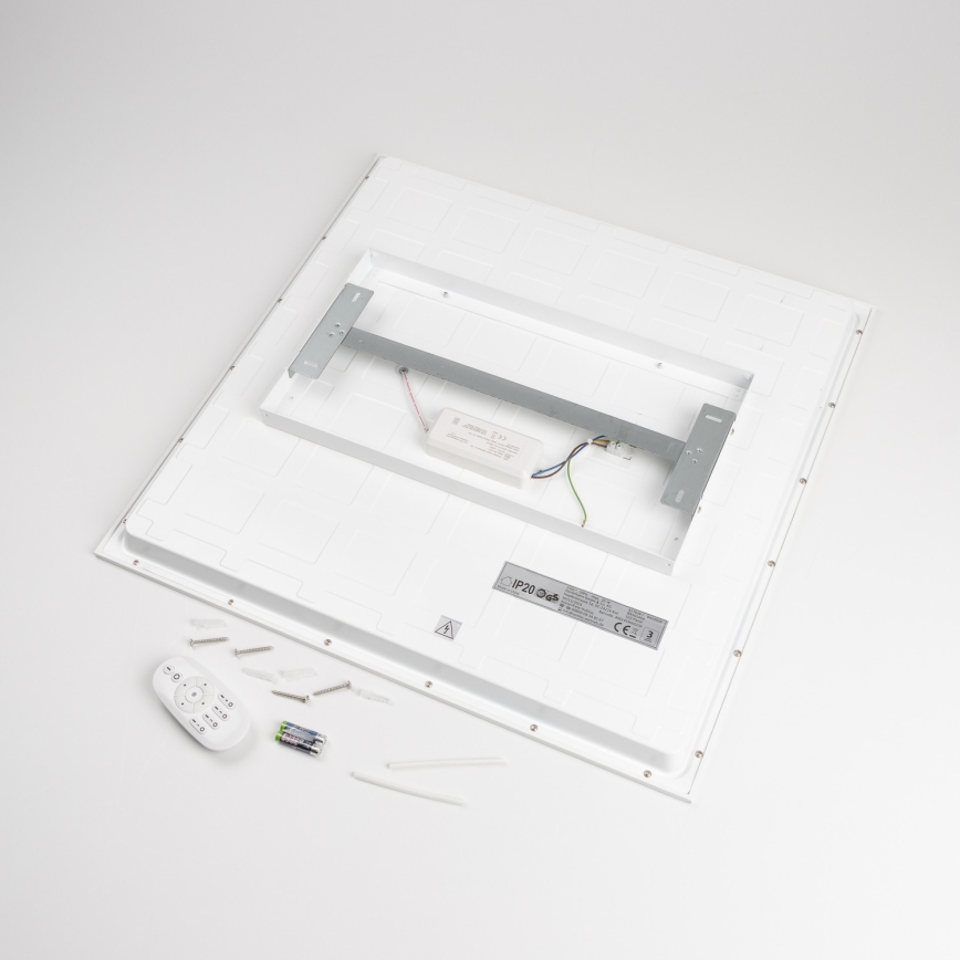 LED стельовий світильник з регулюванням яскравості LED/35W/230V 2700-6500K 62x62 cm білий + пульт дистанційного керування