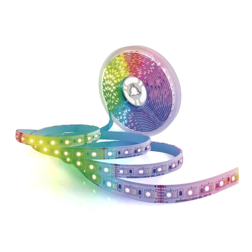 LED RGB+CCT Стрічка з регулюванням яскравості GOSMART LED/11W/230V 2 м 2700-6500K IP44 Wi-Fi + пульт дистанційного керування