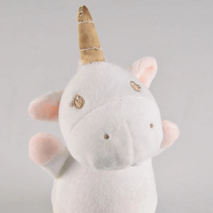 Светодиодный RGB ночник для детей с мелодией, питание 3xAAA/5V, единорог