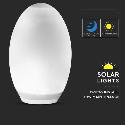 LED RGB Декоративна лампа на сонячній батареї 0,2W/1xAA IP44 500 mAh