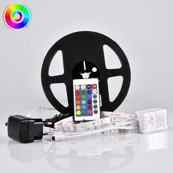 LED RGB Димерна стрічка 5м LED/18W/12V IP20 + ДУ