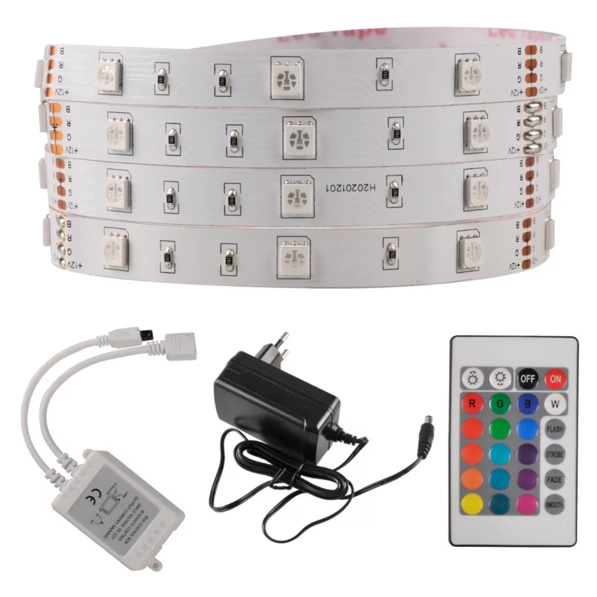 LED RGB Димерна стрічка 5м LED/18W/12V IP20 + ДУ