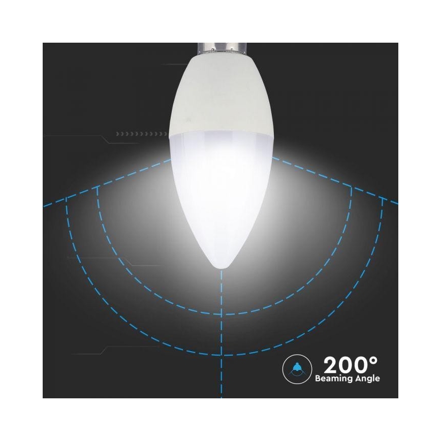 LED RGB Диммируемая лампа E14/3,5W/230V 6400K + пульт дистанционного управления