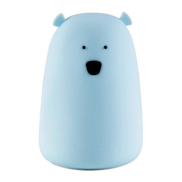 LED RGB Дитяча сенсорна лампа BEAR LED/0,8W/5V синій