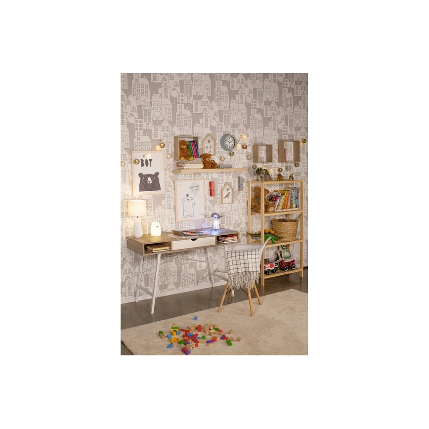 LED RGB Дитяча сенсорна лампа-нічник BEAR LED/0,8W/5V білий + USB