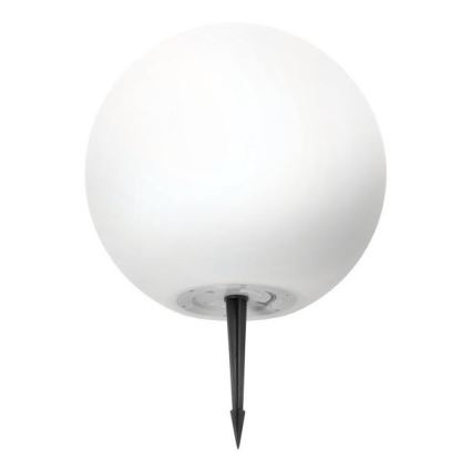LED RGB Лампа на сонячній батареї з регулюванням яскравості GARDEN BALL LED/5W/3,7V 3000K IP54 діаметр 40 см + пульт дистанційного керування