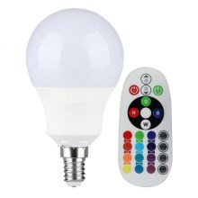 LED RGB Лампа з регулюванням яскравості E14/3,5W/230V 4000K + ДК